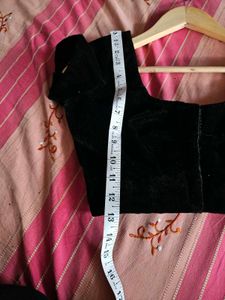 New Black Velvet Blouse