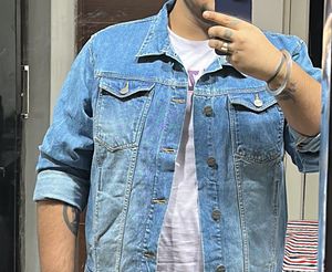 Men's Classic Denim Jacket 5xl size