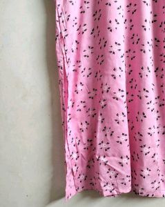 Pink Floral Kurta