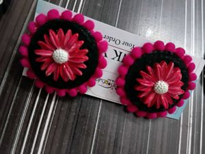 NEW HANDMADE Floral Necklace Earring Set