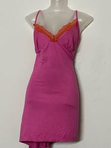 Branded Pink Lace Trim Camisole Slip