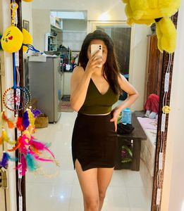 Black High Rise Skirt
