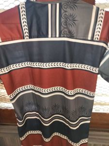 Retro Stripe Short Sleeve Shirt combo