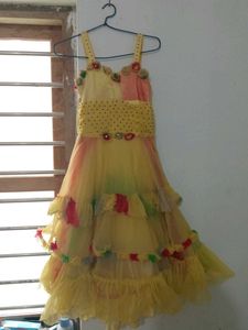 Beautiful Yellow Party Gown