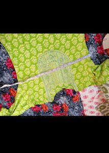 Elegant Green Printed Kurta Set