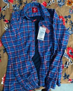 Blue Plaid Men's Shirt