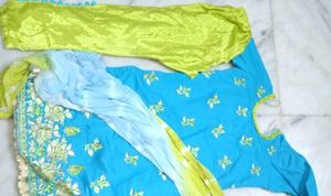 y2k 2000s Kurta Set with Dupatta