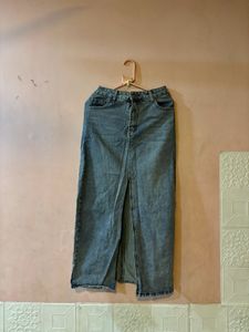 Denim Maxi Skirt