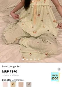 Cute Printed Pajama Set