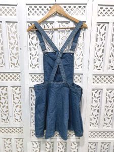 Imported Original Ice Denim Overall Dress ()
