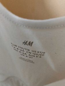 H&amp;M White Sparkly Tulle Dress