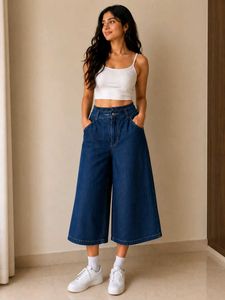Stylish Denim Culottes