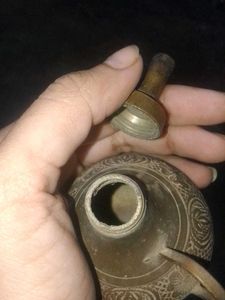 Vintage very old and rare Brass Oil Lamp