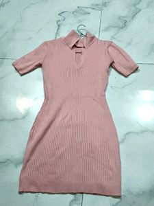 A Beautiful Light-Pink Knee Length dress