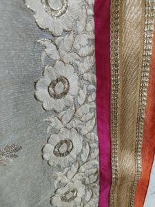 Orange Skirt with Embellished Dupatta