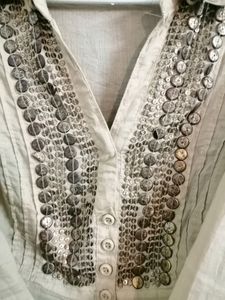 Beige Kurta Top
