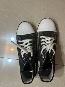 Classic Black High-Top Sneakers