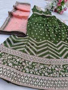 Green Lehnga For Your Princess
