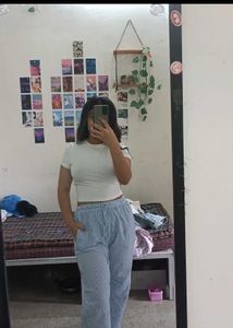 Pinterest white and blue trousers