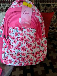 Genie Pink Floral Backpack new with tag