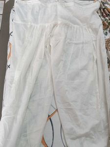 Comfortable White Patiala Pants