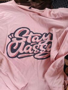 Pink "Stay Classy" Long Sleeve T-Shirt