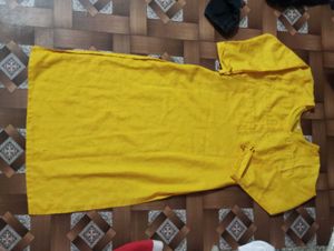 women's yellow kurti