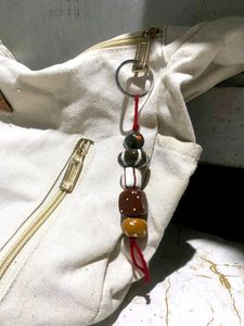 Beaded Keychain with Tassel
