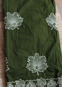 Olive Green Cotton Kurta