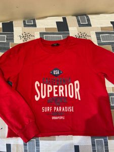 Red "Surf Paradise" sweatshirt