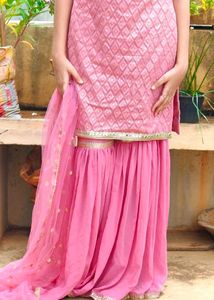 Pink Kurta Sharara Set
