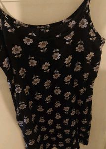 Black Floral Printshort kurti