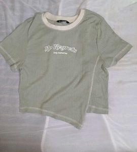 Cute "No Regrets" Graphic T-Shirt