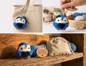 Cute Crochet Penguin Keychain