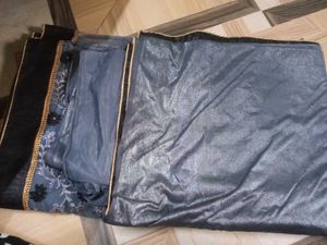 Embroidered Grey Saree