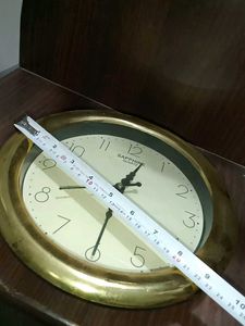 Vintage Gold Wall Clock with वाशिंग मशीन कवर
