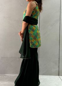 Bohemian Patchwork Ethnic Gown