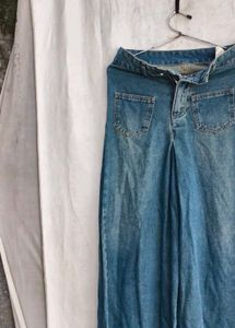 Wide Leg Denim Jeans