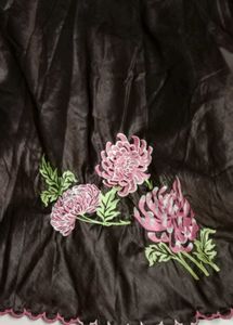 brown embroidery skrit