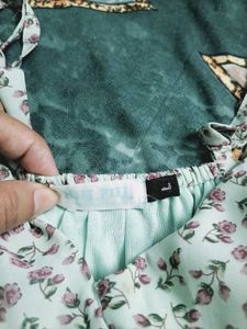 Light Blue Floral Mini Dress