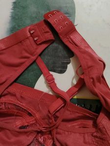 Red Bra and Panty Set