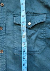 Men's Teal Denim Shirt