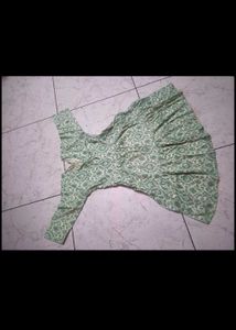 Patterned Green Dress