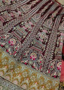 Red Embroidered Lehenga Choli