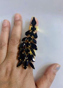 Statement Black Gem Ring