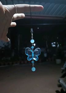 Y2K butterfly phone charm