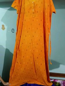 Orange Printed nighty