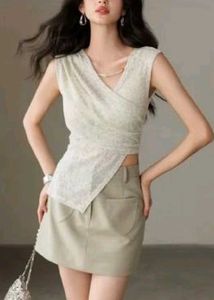 Chic Sleeveless Wrap Top