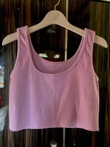 Lavender Crop Top &amp; Skirt Set