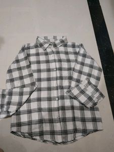 Classic Black &amp; White Plaid Shirt